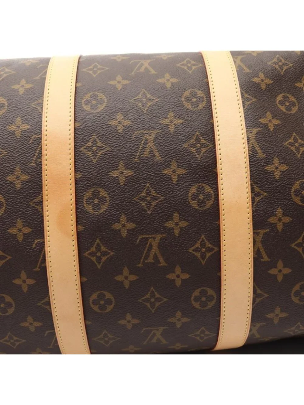Louis Vuitton Boston Bag Keepall Bandouliere 55 2-Way Canvas Leather